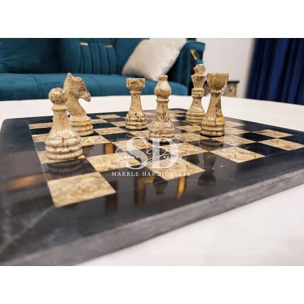 Marble chess set / Handmade Chess Board / Marble Chess board 5