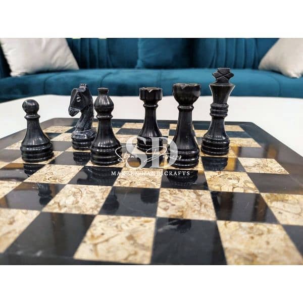 Marble chess set / Handmade Chess Board / Marble Chess board 7