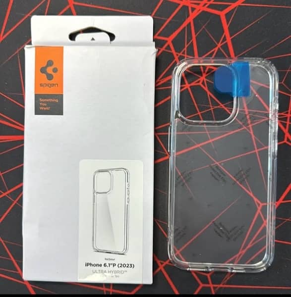 Spigen Ultra Hybrid for iPhone 15 Pro Case Crystal Clear ACS06707 2