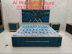 Bed /Wooden Bed/King size Bed/Double Bed/Poshish Bed set