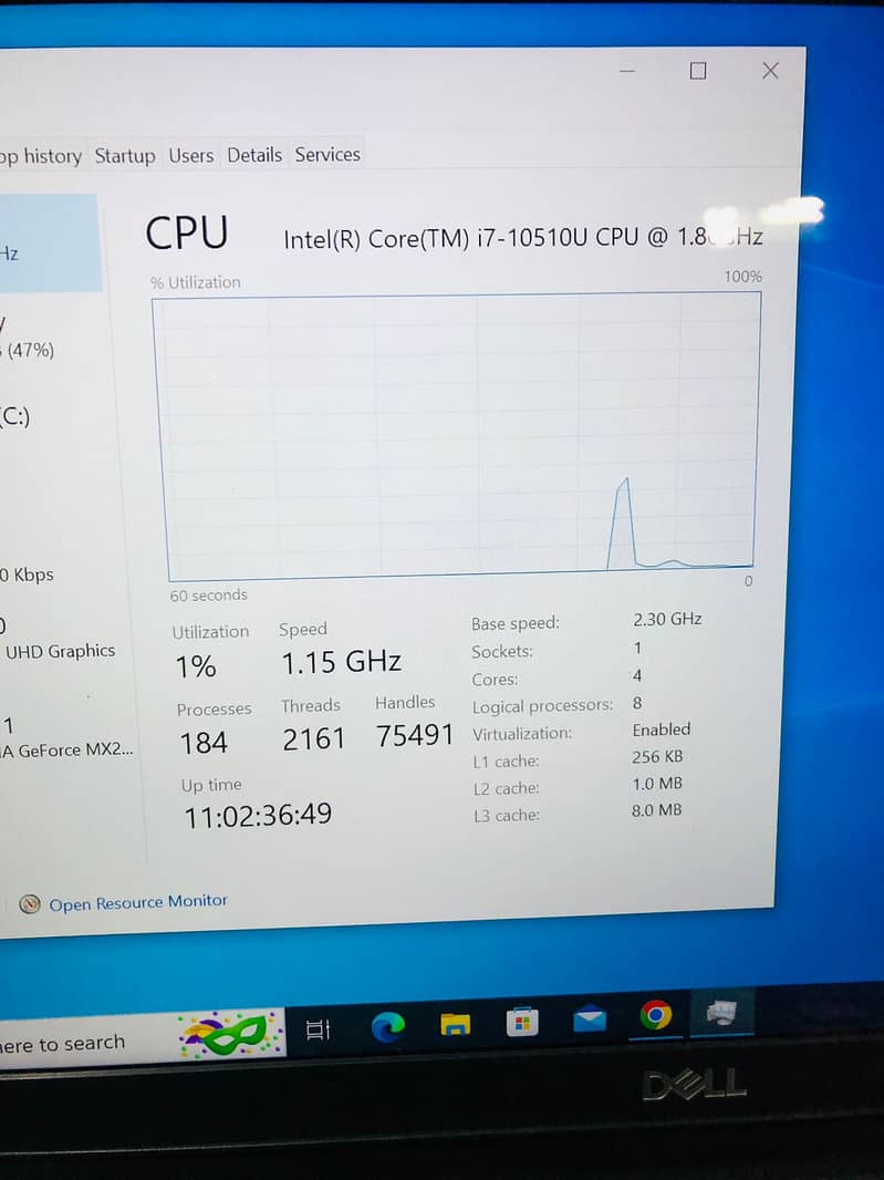 Dell Core i5 11TH Gen Laptop 8GB/256GB 4