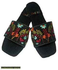 Woman,s PU Embroidered Flats