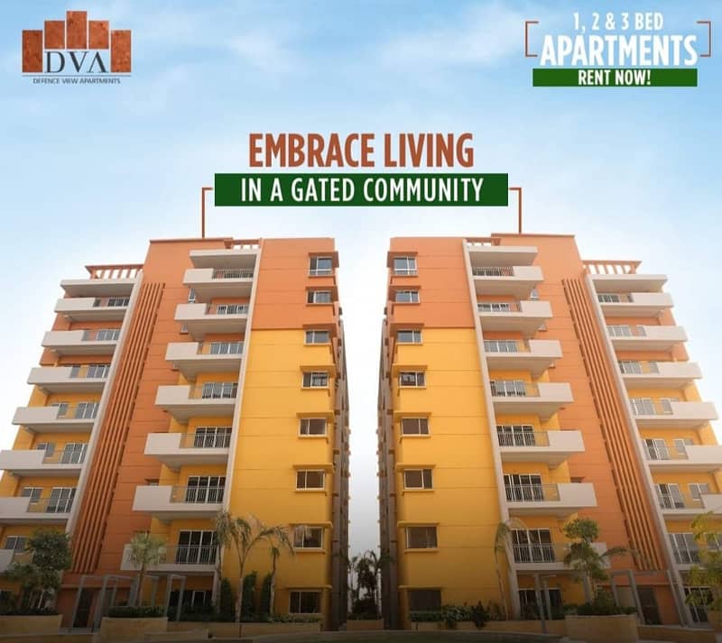 2 Bedrooms Apartment Available For Rent In Defence View Apartments | DHA Phase 4 15