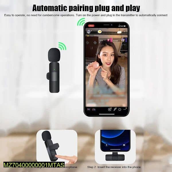 wireless vlogging rechargable microphone 4