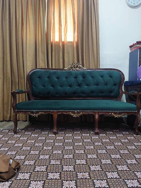 just like new 5 seater sofa set sheesham wood 1