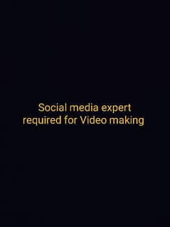 Social media experts required
