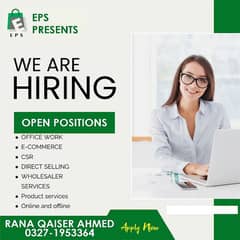 Urgent Hiring For New Branch