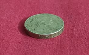One Pound British Coin 1983