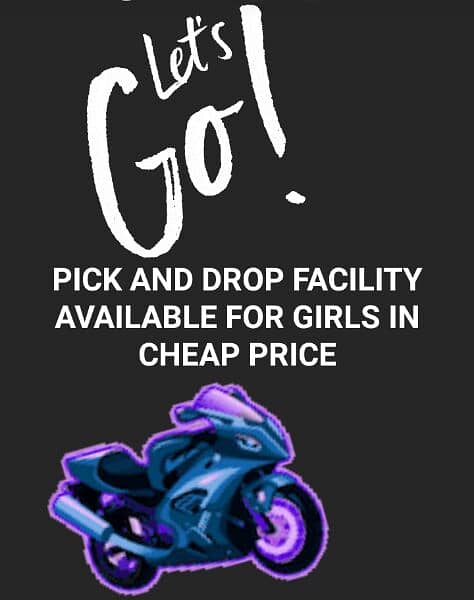 Pick and drop service available for females in reasonable price 0