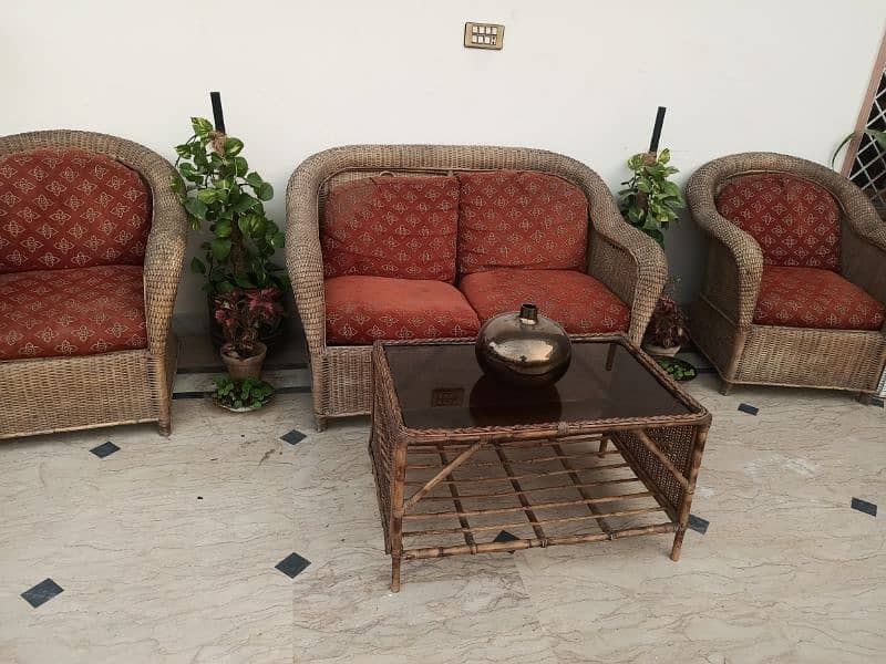 cane sofa set 2