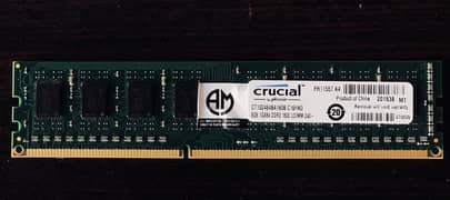 DDR3 8gb Crucial desktop RAM 0