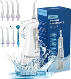 9 Mode & 8 Rotatable Jet Tips This professional water flosser have