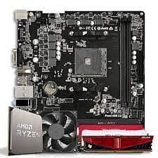 Ryzen 5 3400gb Stock Cooler 16gb DDR4 ram A320m Motherboard packeg ava 0