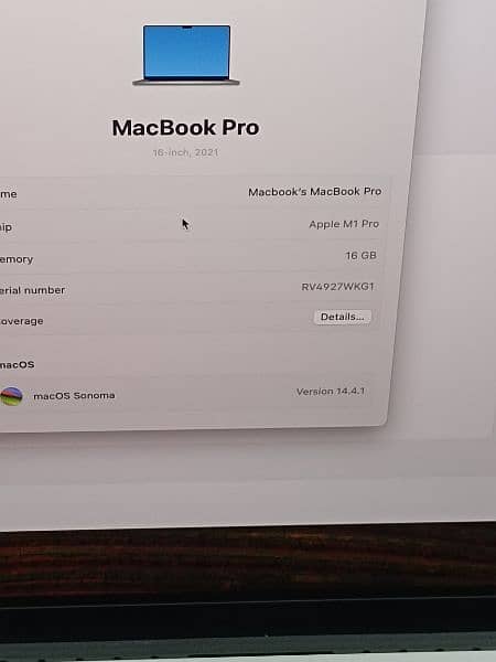 5 UNITS AVAILABLE MACBOOK PRO M1 2021 16 INCH 16GB RAM 1TB SSD 14