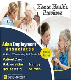 We provide Nursing Staff, Patient Care, House Maids, Cook, Baby sitter 0