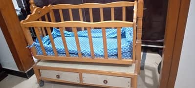Baby cot plus swing in good condition
