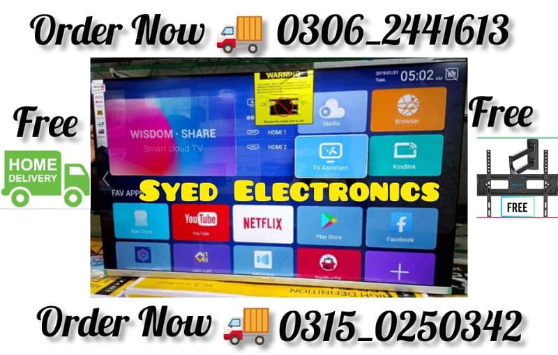 BIG SALE LED TV 48" INCH SMART 4K ANDROID UHD BOX PACK 3