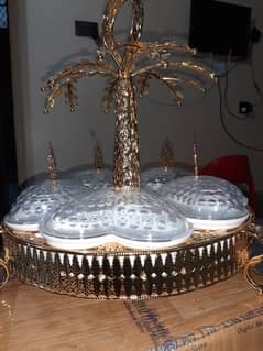 Dry fruit tray (GOLD PLATED)