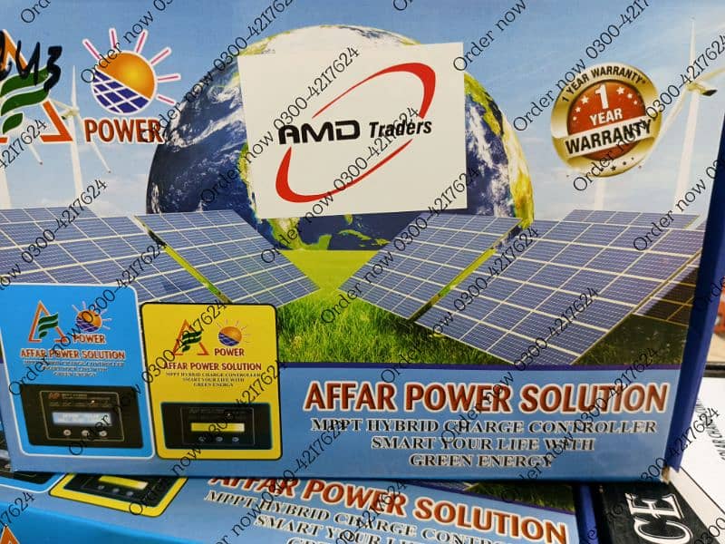 60A Hybrid inverter MPPT Solar Charge Controller 12V 24V Battery 1