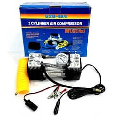 Car Heavy Duty 12V 30mm Double Cylinder Air Compressor 628-4×4