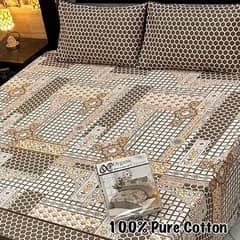Cotton Bedsheets with 2 Pillow Cover