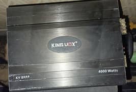 king vox amplifier and woofer and 2 japanese speaker
