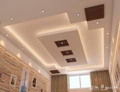 Pvc wall panel / false ceiling 2 x 2 / wooden flooring / ceiling