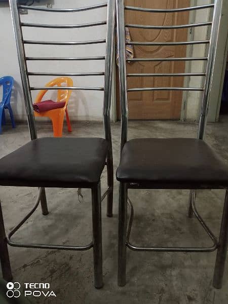 2 chairs for sale steel piping 0