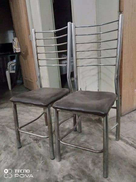 2 chairs for sale steel piping 2