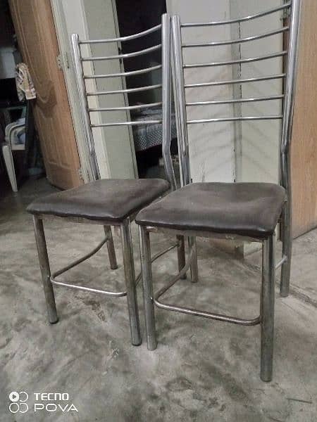 2 chairs for sale steel piping 3