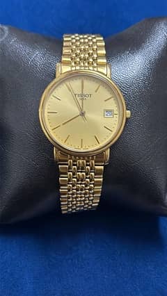 Tissot Classic Golden Dial Watch