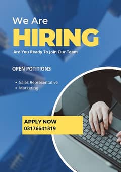 Sales representative job available 03176641319