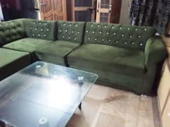 L shaped sofa for sale with table