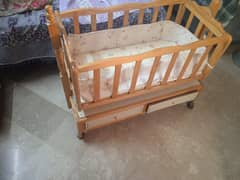 Baby Cot with Swing (Cradle) in Excellent Condition
