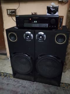 sony amplifier .  with 12" woofer  + blutooth box