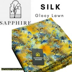 Silk lawn digital printed shirt