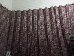 Curtains and DVD player