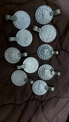 Antique Qajar silver coins