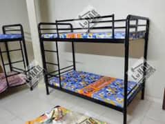 Iron bunk bed in black color