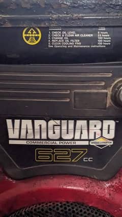 Vanguard commercial power 627 cc lpg engine