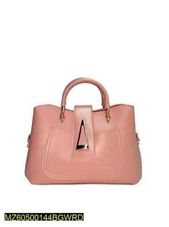 women imported leather plain hand bag