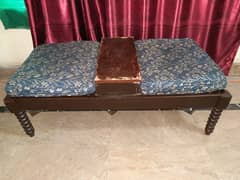 2 wooden seater