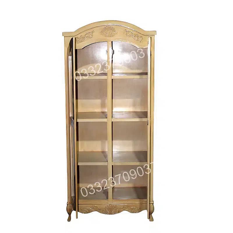 7x3 feet wooden showcase cupboard cabinet 1