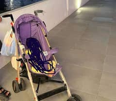 pram/ stroller/ purple stroller