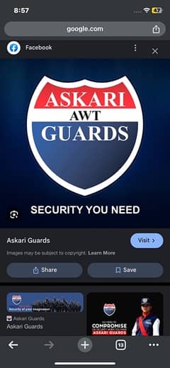 ASKARI SECURITY GUARD JOB