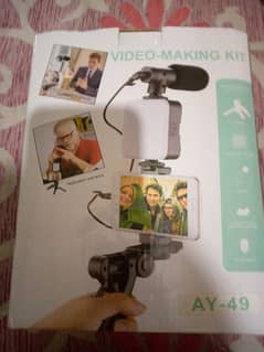 AY-49 Vlogging kit new hai Bluetooth shutter camera mic tripod light