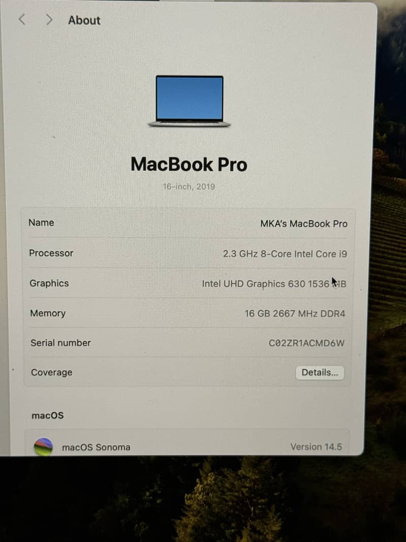 MacBook Pro 16-inch 2019 for Sale 11