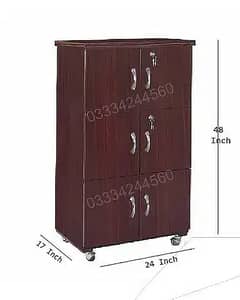 Wooden 4x2 feet 6 door kitchen cabinet, Cupboard, wardrobe