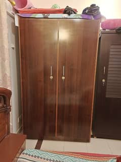Large size wooden wardrobe in excellent condition
