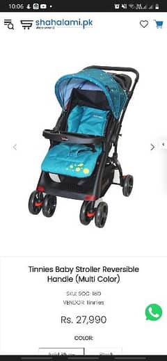 Baby stroller less than month used. . selling due to shifting